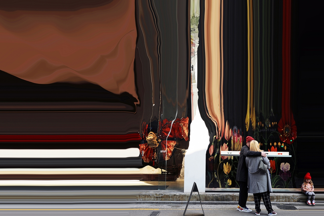 김지혜, City Emotion 1, 150x100cm(80호), mixed media, 2020