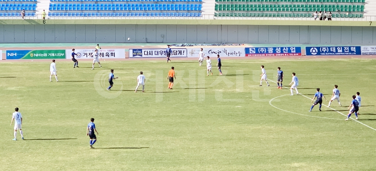 지난 5일 홈경기로 진행된 양평FC와의 K4리그 8차전 모습.