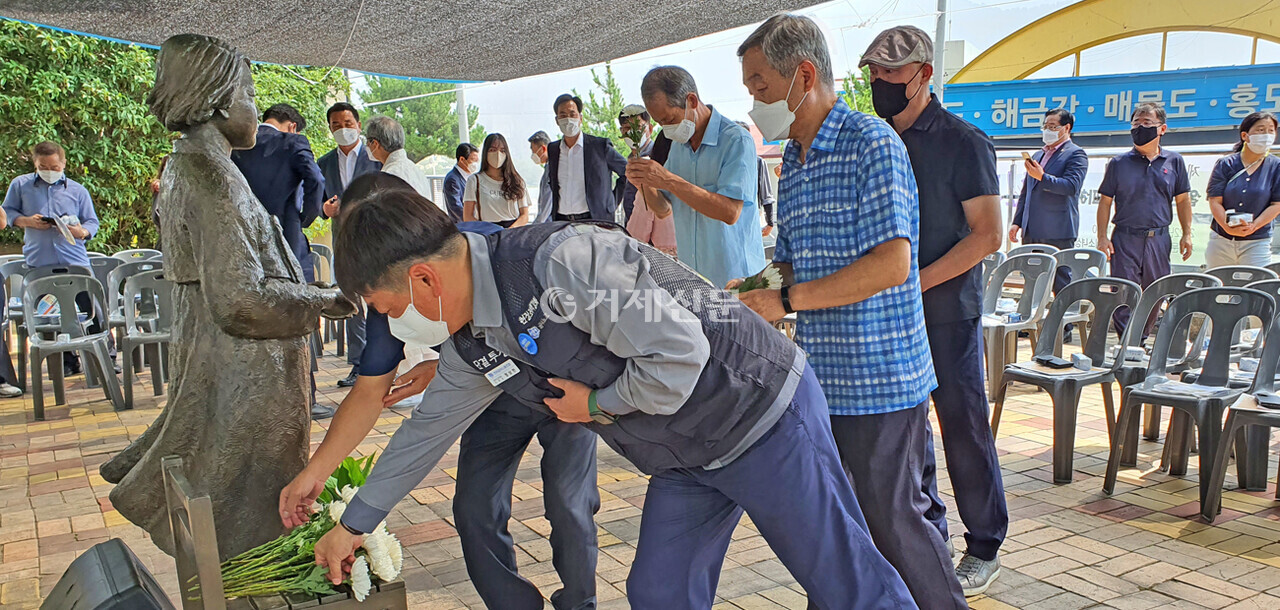 지난 13일 열린 '제5회 일본군 위안부 피해자 기림의날'  기념식. /사진= 이남숙 기자