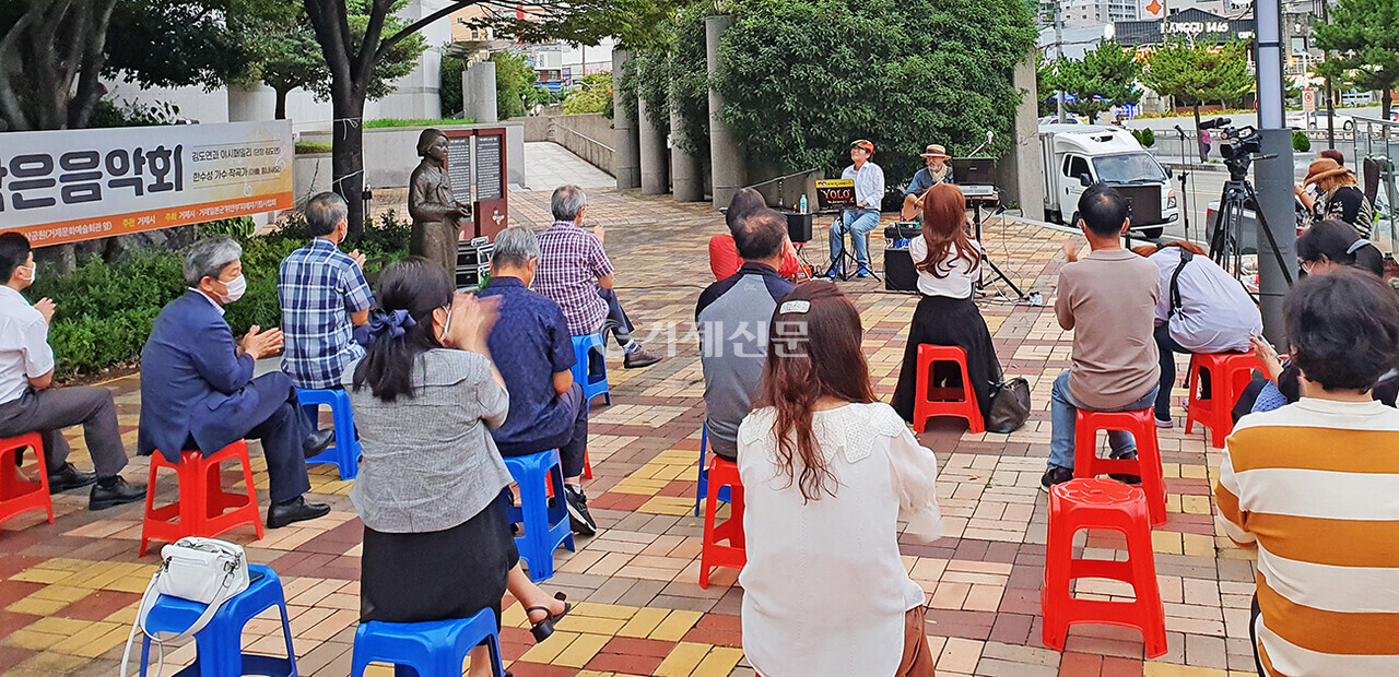 '제5회 일본군 위안부 피해자 기림의날 기념 작은음악회' 행사 모습. /사진= 이남숙 기자