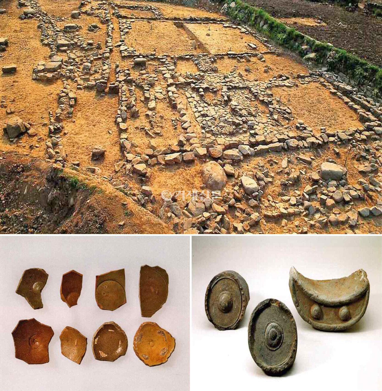 거제에서 발굴된 고려시대 유적지와 유물들. @최대윤