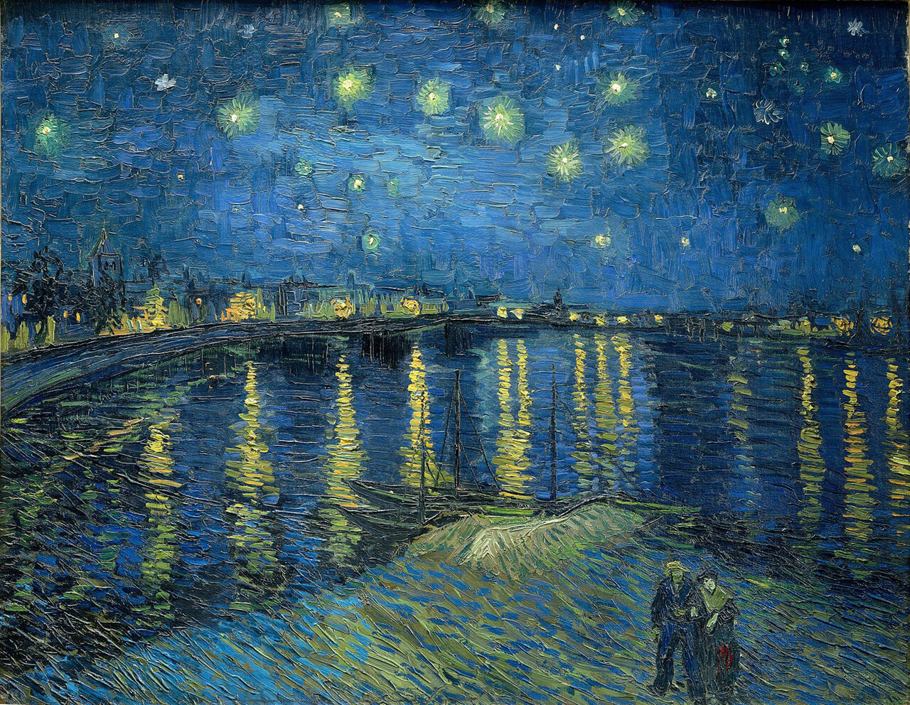 빈센트 반고흐의 1888년 작품 '론강의 별이 빛나는 밤'.